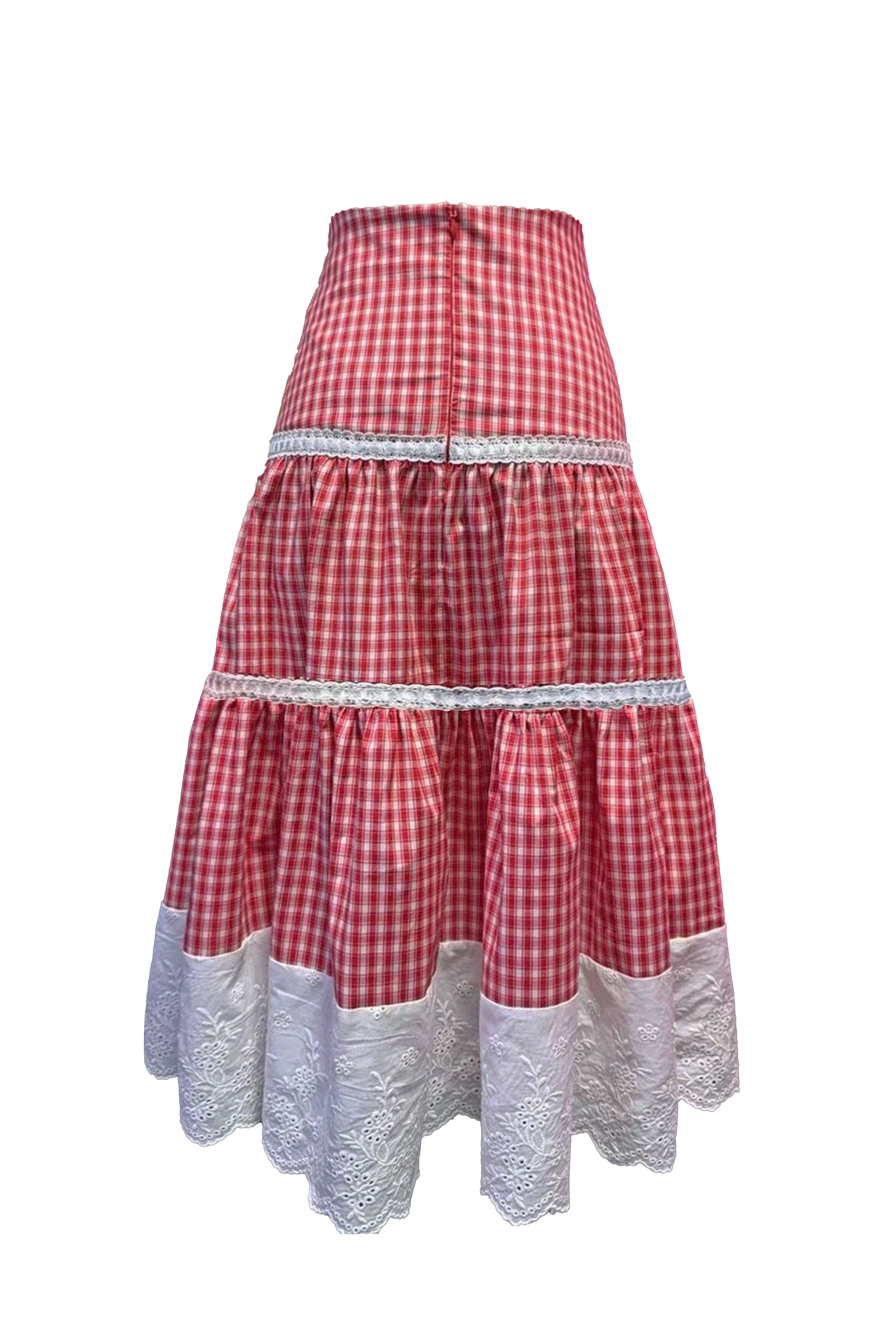 The Gingham Contadina Skirt
