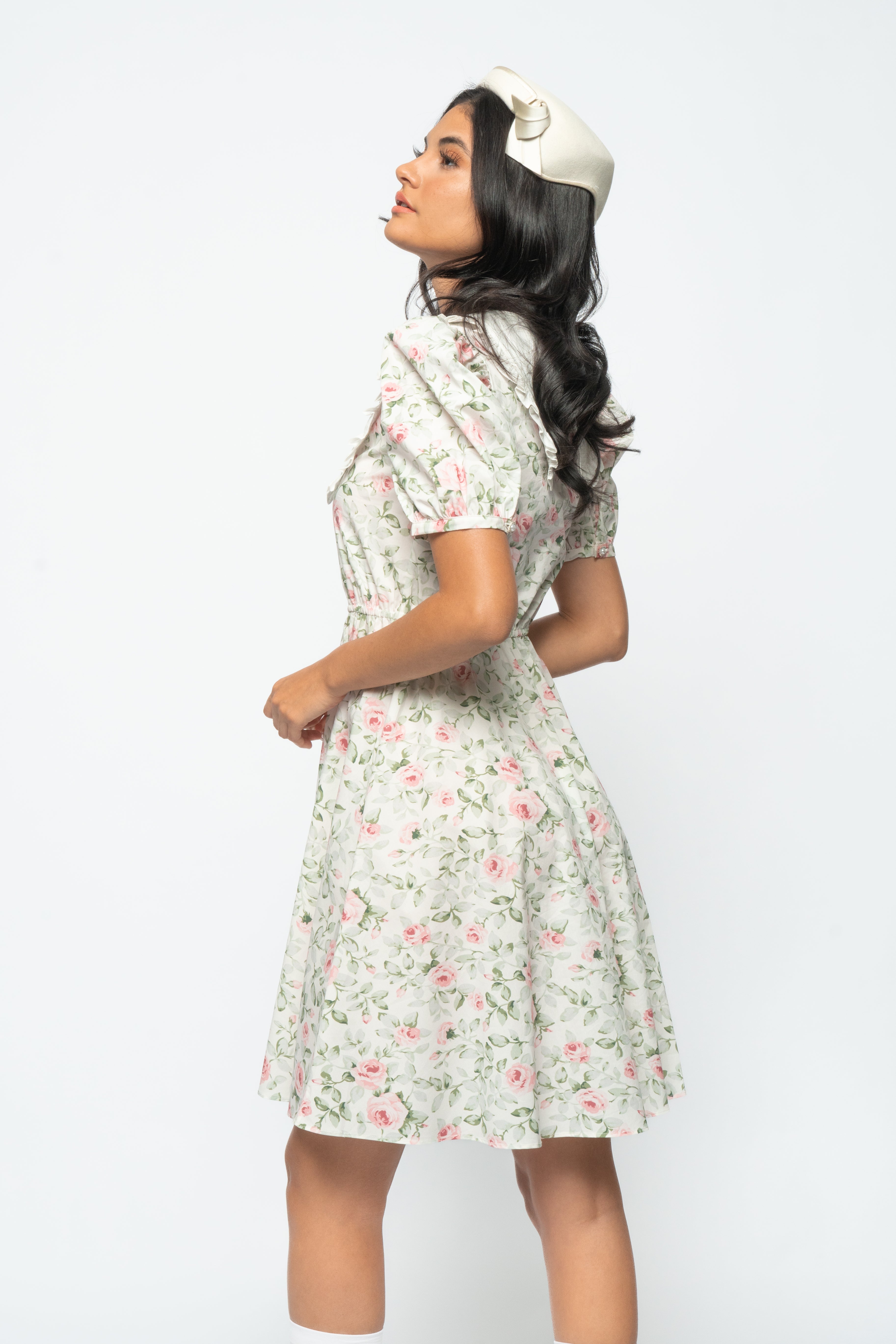 The Mary Elizabeth Dress - Rose Print