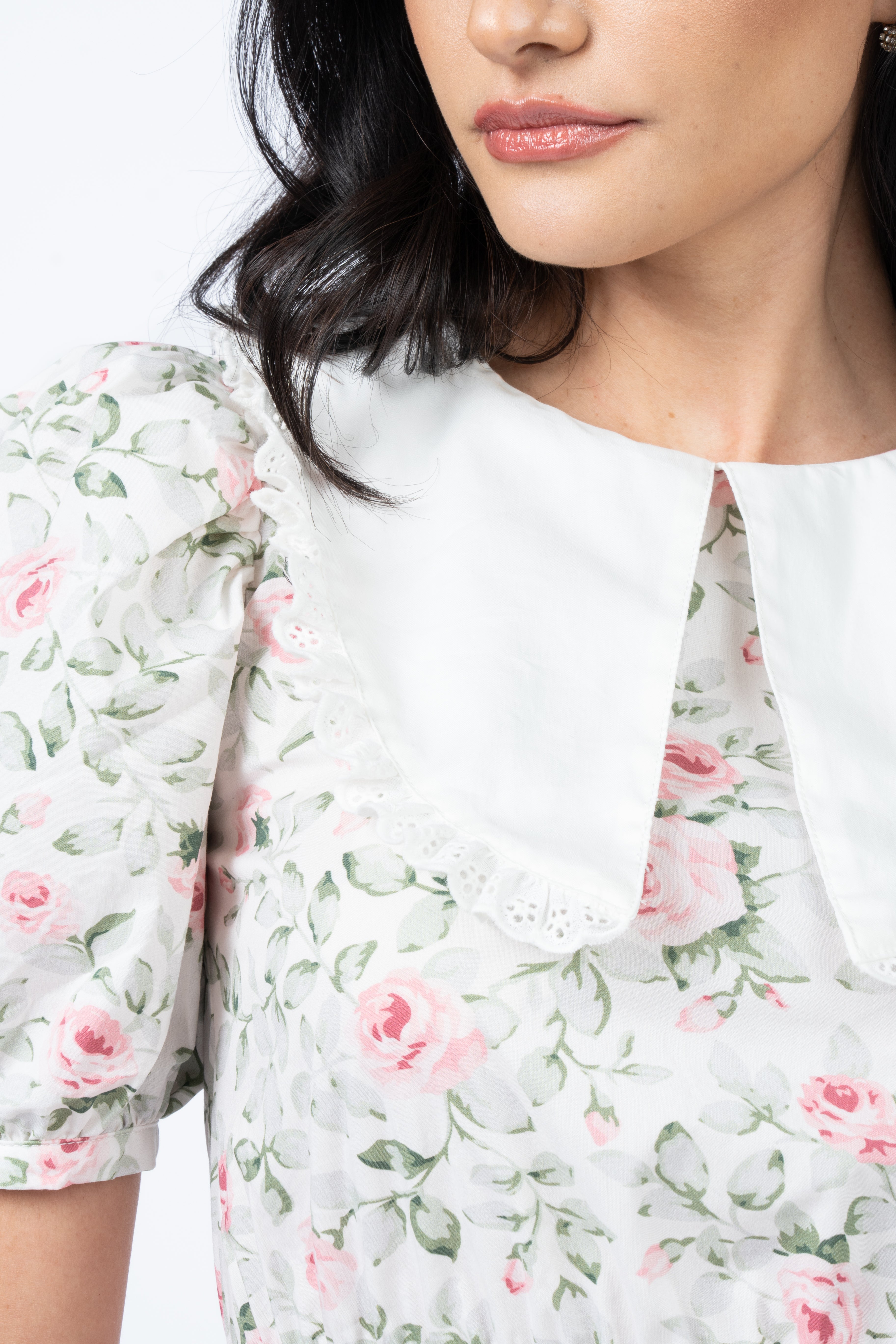 The Mary Elizabeth Dress - Rose Print