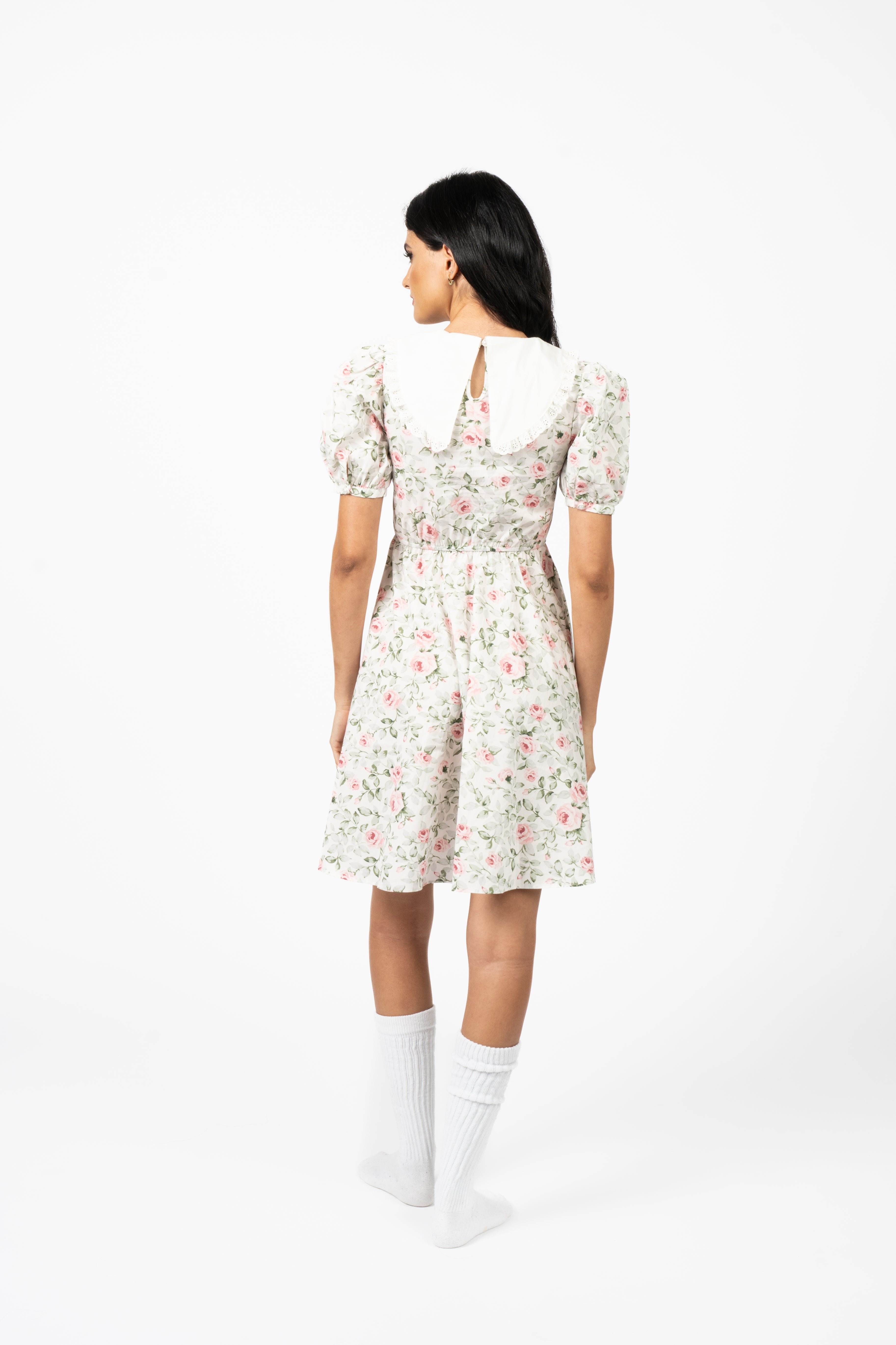 The Mary Elizabeth Dress - Rose Print