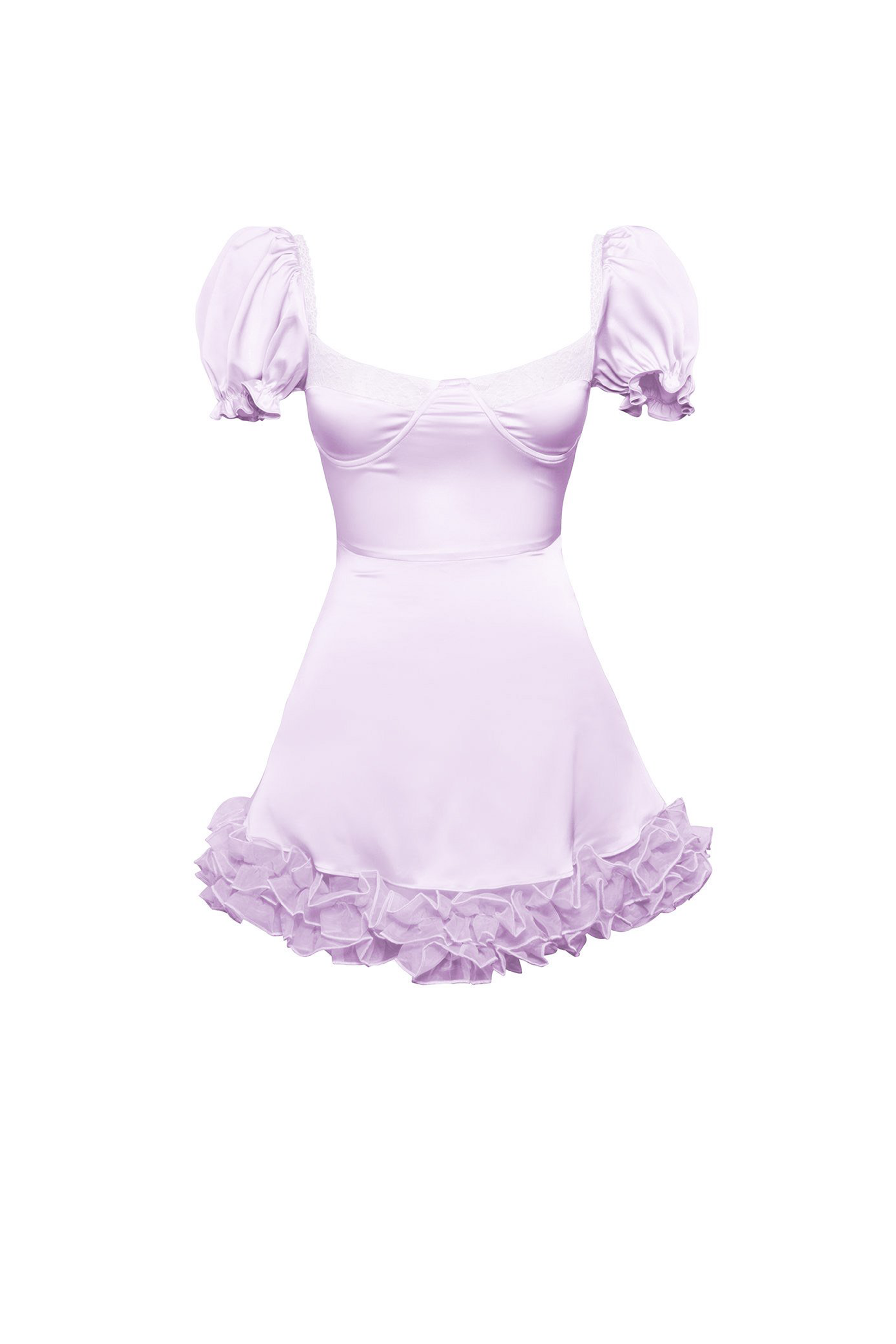 Lilafarbenes Bellina Minikleid